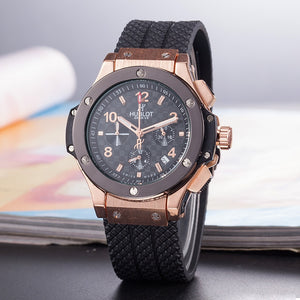 NEW HUBLOT Luxury Brand quartz Mens Watches Quartz Watch Stainless Steel Strap  men's wristwatch classic business dress  watch