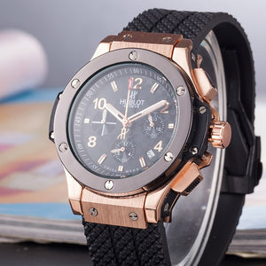 NEW HUBLOT Luxury Brand quartz Mens Watches Quartz Watch Stainless Steel Strap  men's wristwatch classic business dress  watch