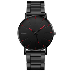 2020 Minimalist Men's Fashion Ultra Thin Watches Simple Men Business Stainless Steel Mesh Belt Quartz Watch Relogio Masculino