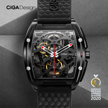 Load image into Gallery viewer, CIGA DESIGN Z Series DLC Automatic Mecthanical Watch Silicone Strap Fashion Timepiece Unisex Wristwatch
